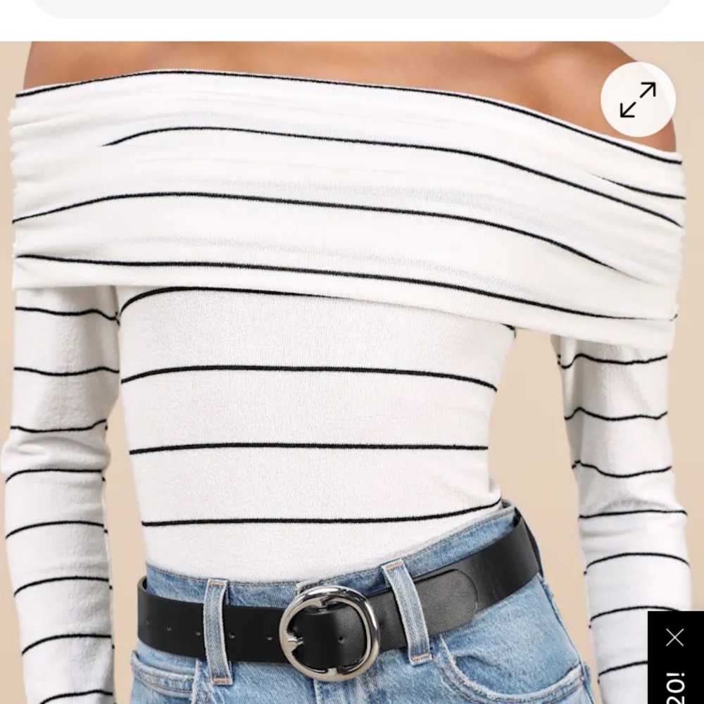 Striped Off-Shoulder Top